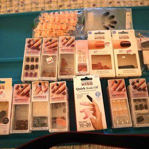 Grab Bag of KISS Salon Nail Kits -- Moving Overseas -- It All Has to Go!!
